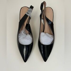 Women’s black slingback heels size 8